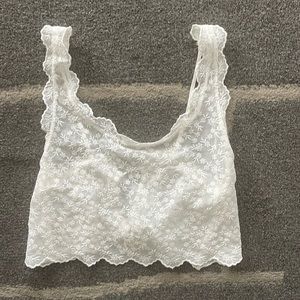 Zara Embroidered Crop Top